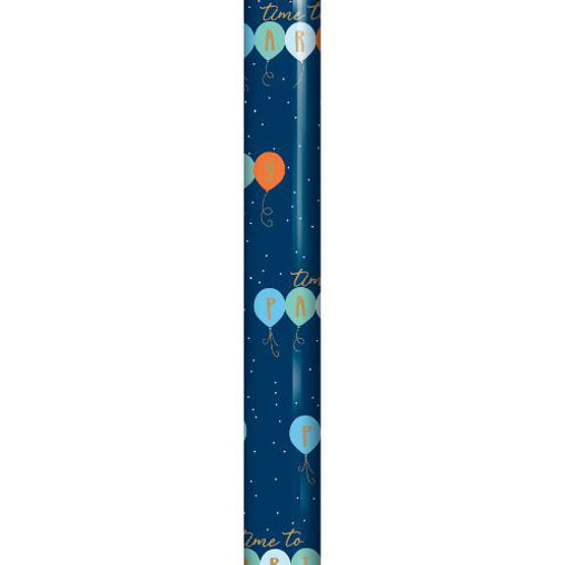 Picture of PARTY BALLOONS BLUE WRAPPING ROLL 70CM X 2.5M